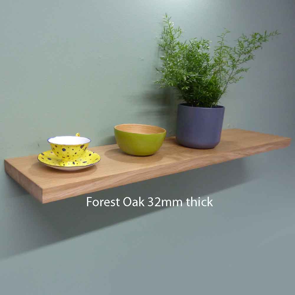 Forest oak floating shelf