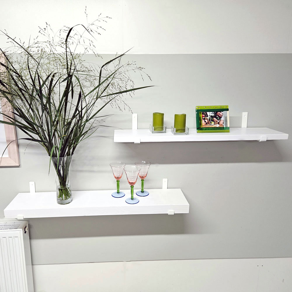 White Bracket Shelving