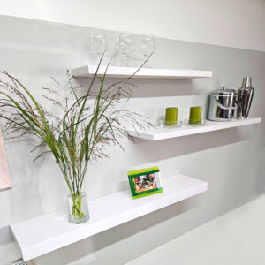 White Floating Shelves