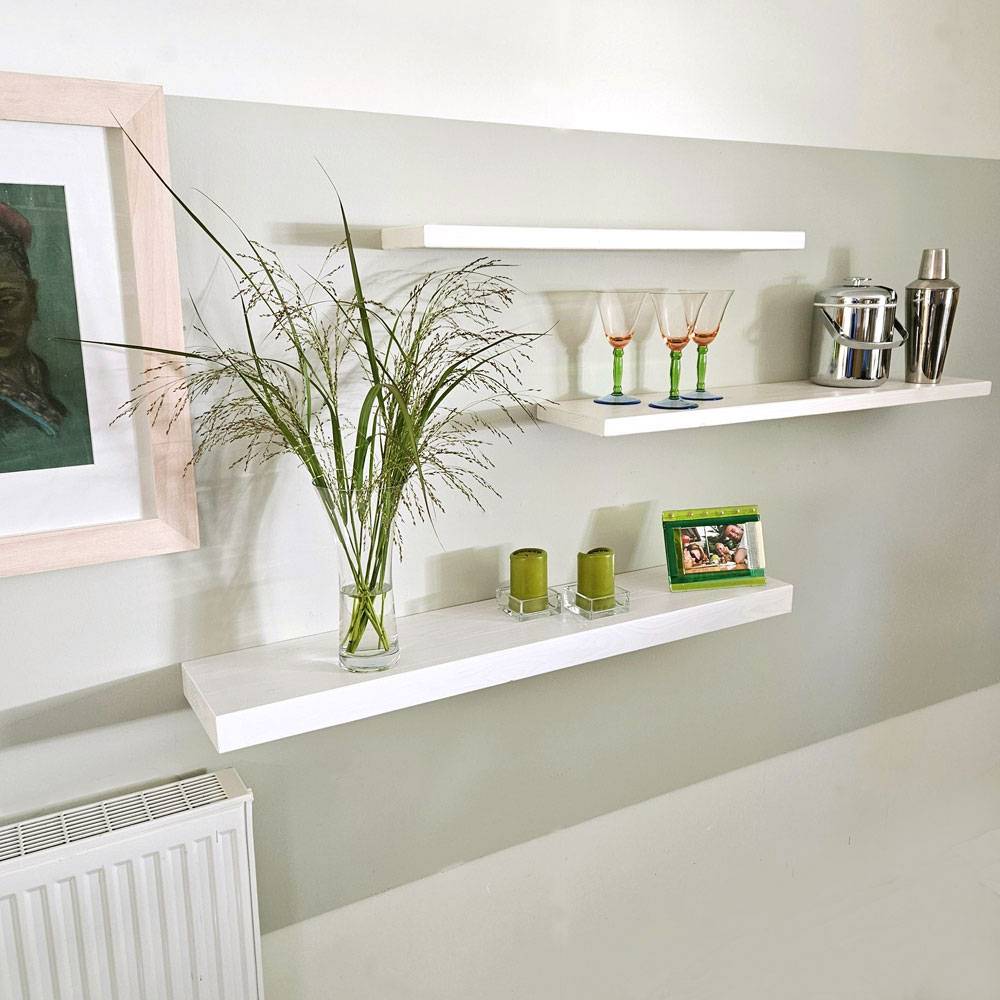 Chunky White Floating Shelf