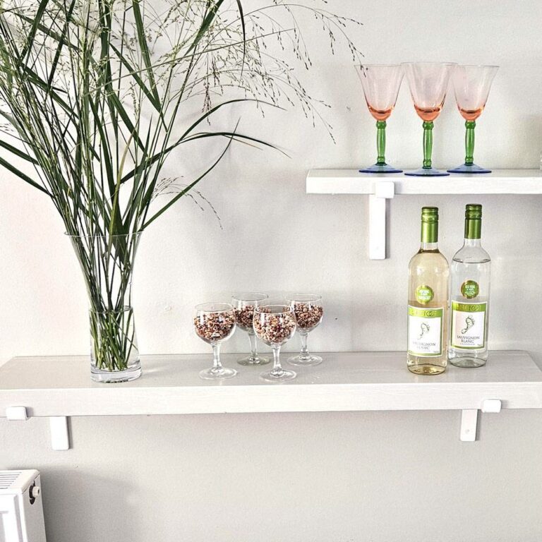 White Down Bracket Shelving