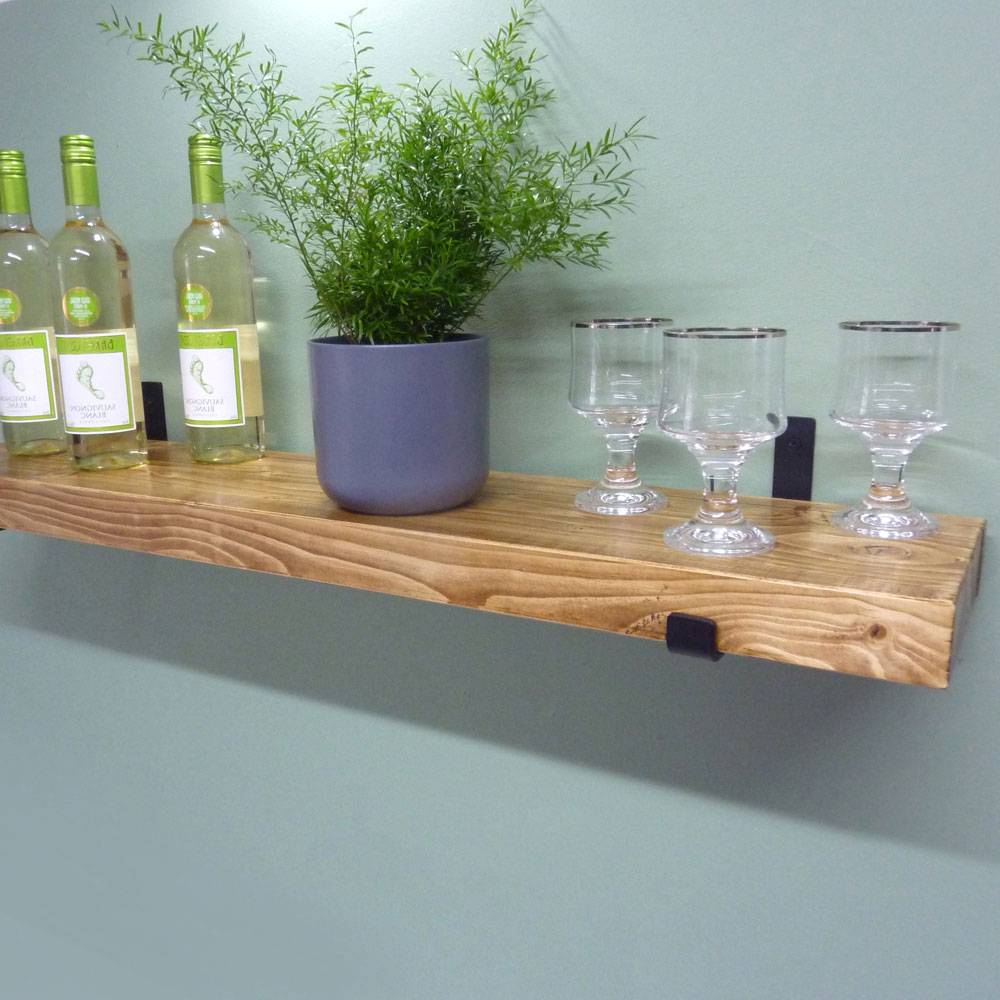 Rugger Pine with Up Bracket Shelving
